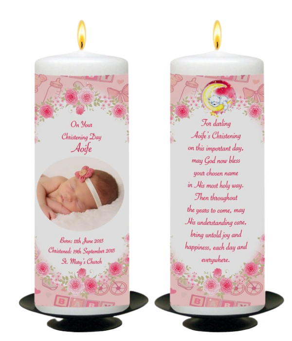 Personalised Christening Candles