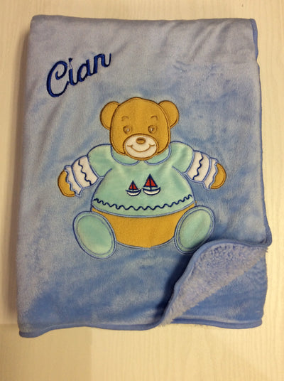 Personalised Snuggle Bear Blanket