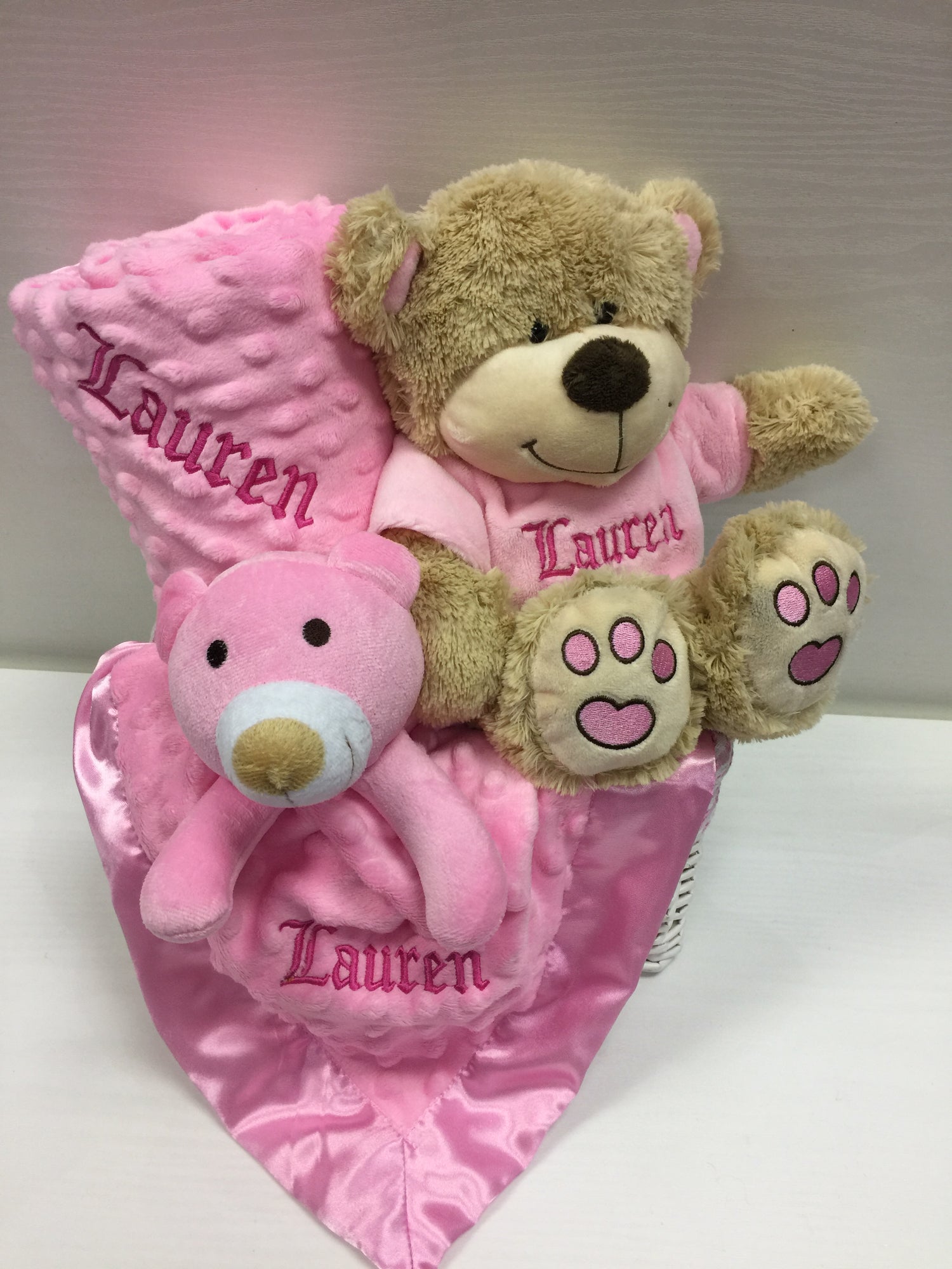 Personalised T-Shirt Teddy Basket by The Gift Rooms