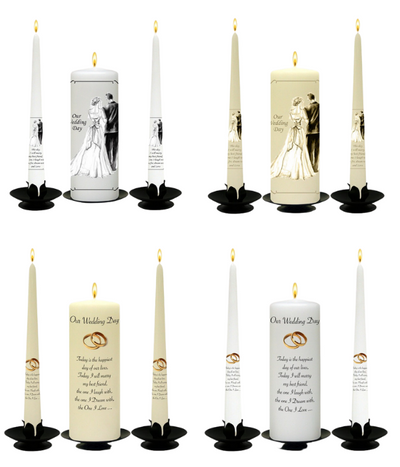 Personalised Wedding Candles