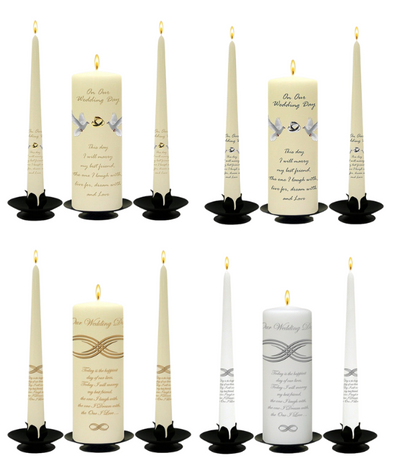 Personalised Wedding Candles